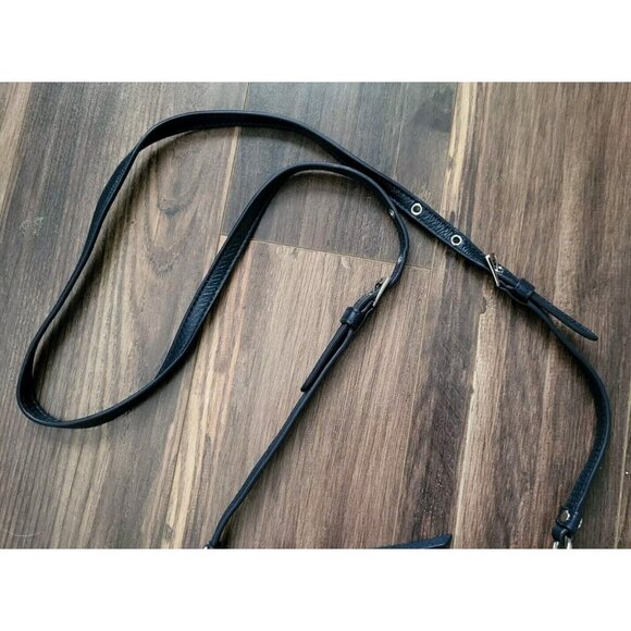 Oroton Navy Blue 8x5.5" Crossbody Bag Purse Adjustable Strap - Picture 3 of 8